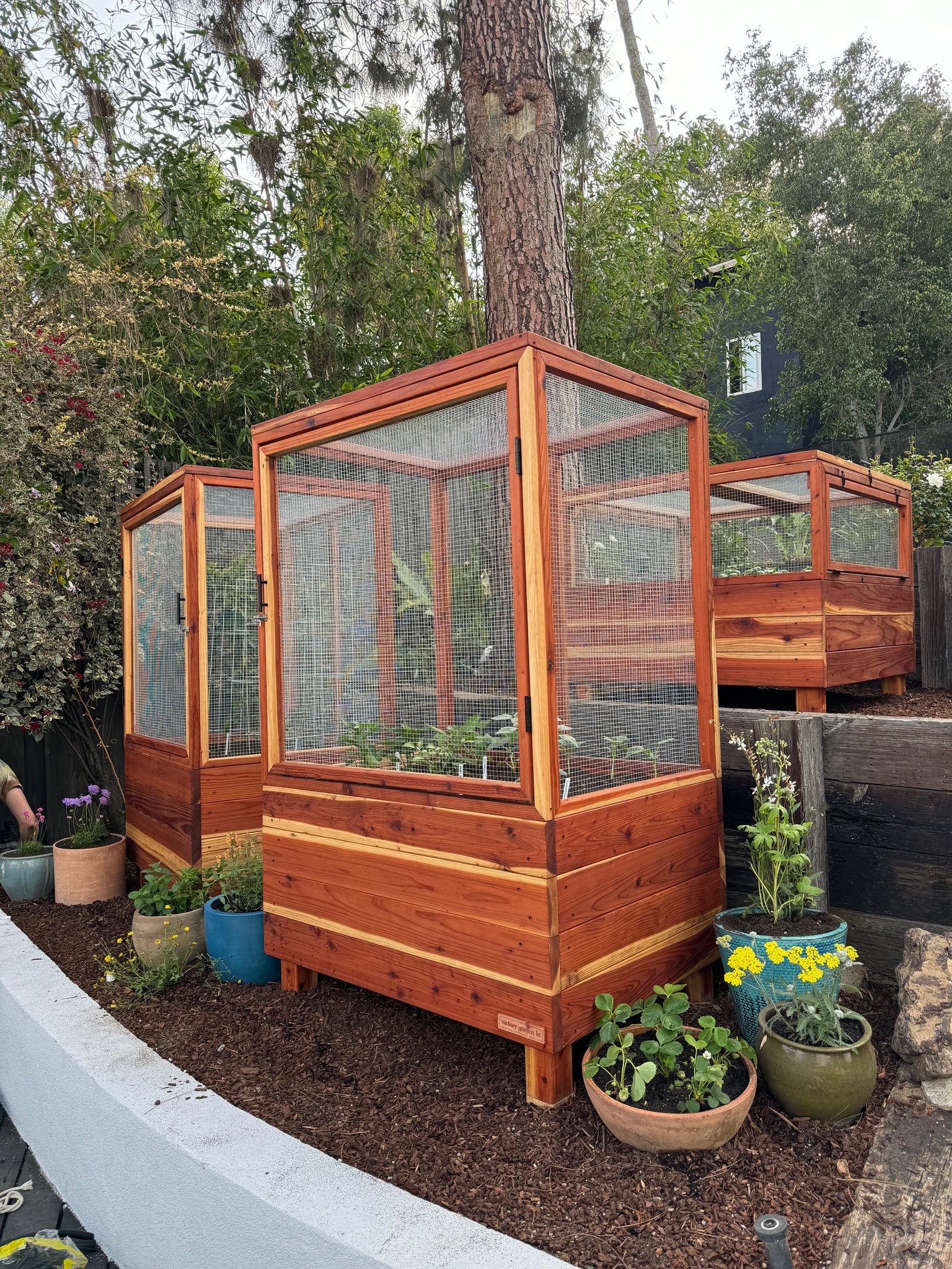 Redwood Raised Garden Bed